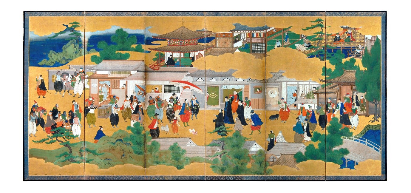 Un panneau Nanban Un panneau Nanban