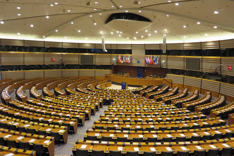 L'hémicycle à Bruxelles