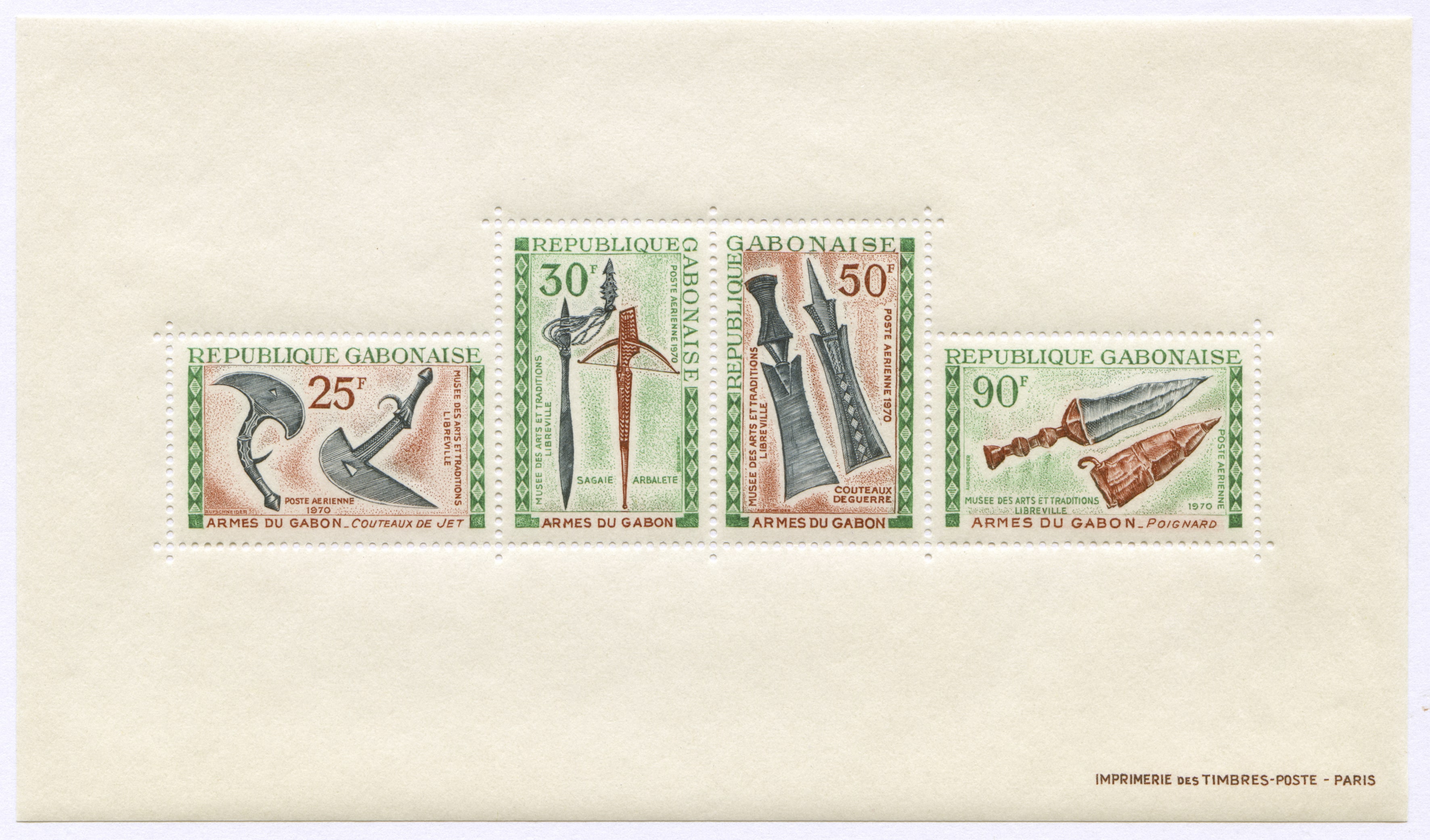 République gabonaise, Poste aérienne République gabonaise, Poste aérienne