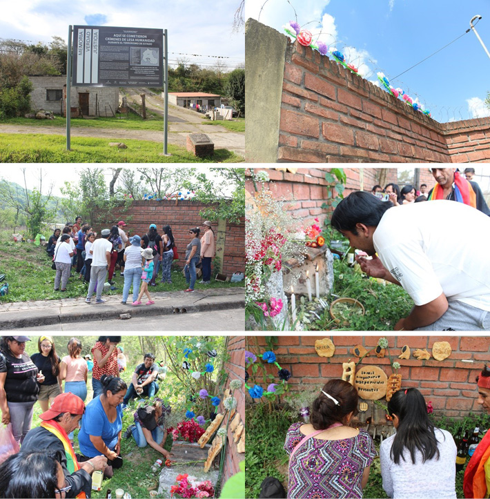 Ritual día de los muertos, conmemoración en recuerdo de los desaparecidos del CCD de Guerrero-Jujuy. Trabajo de campo, 2019.