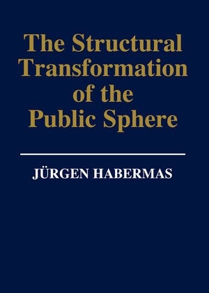 The cover of the first English edition of Public Sphere of Jürgen Habermas, in 1962.