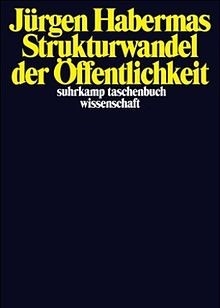 The cover of the first German edition of Public Sphere of Jürgen Habermas, in 1961.