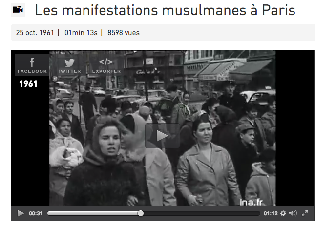 Manifestations musulmanes 1961