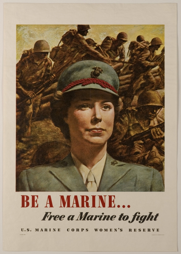 Be a Marine... Free a Marine to Fight (poster, United States, 1943)