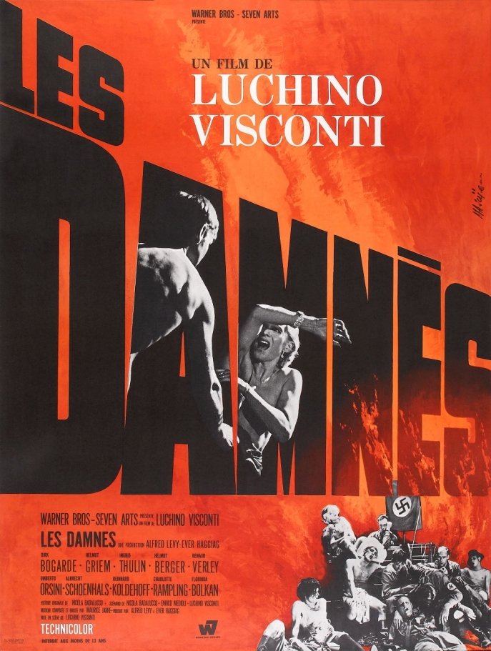 Affiche Les Damnés, Visconti Affiche Les Damnés, Visconti
