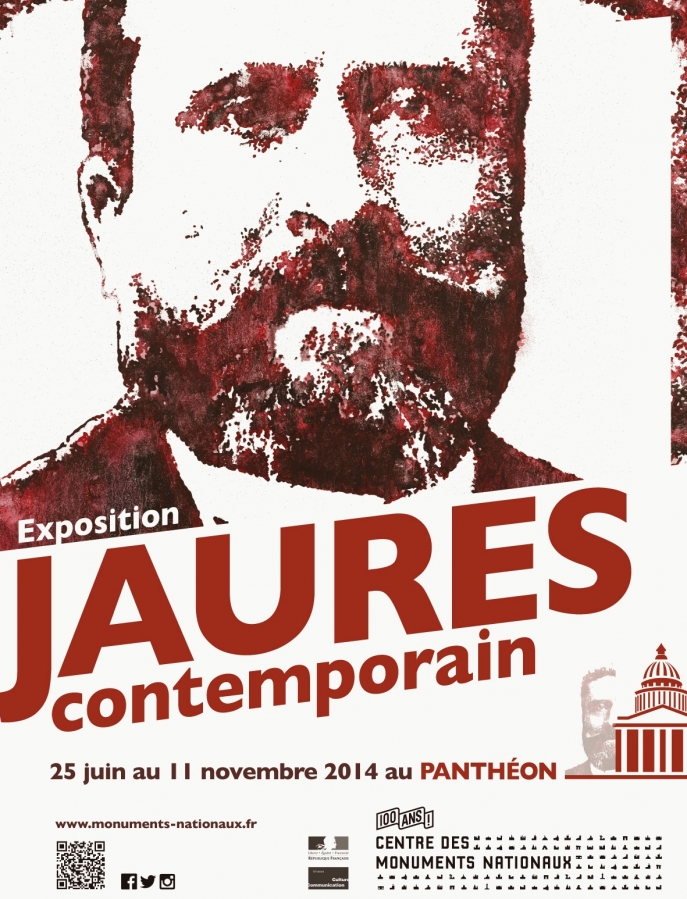 Affiche exposition Jaurès contemporain, 2014