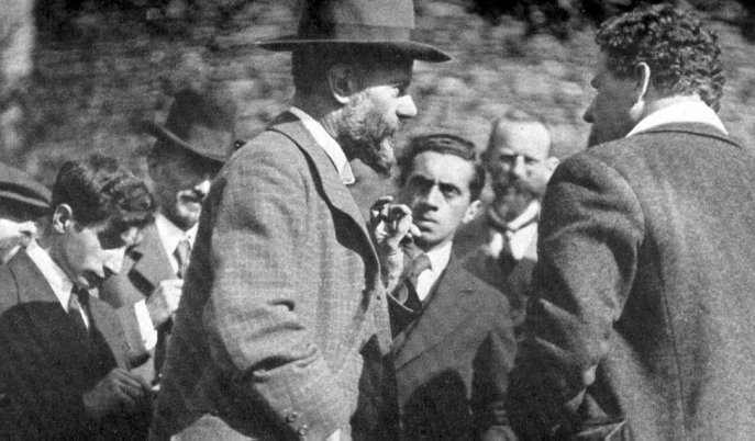 Max Weber en 1917 au séminaire de Lauenstein 