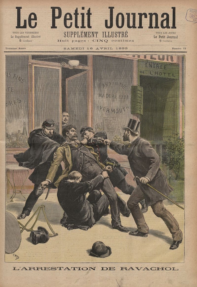 L’arrestation de Ravachol (Le Petit Journal, 16 avril 1892).