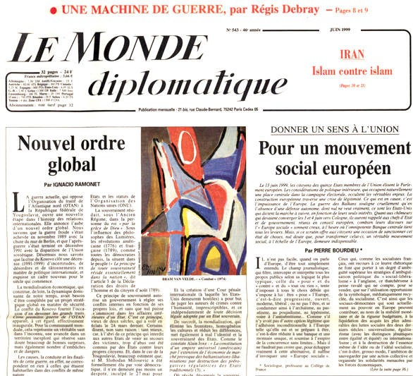 Monde diplomatique, juin 1999 Monde diplomatique, juin 1999