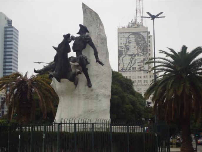 Aurelio Teno, Monument à Don Quichotte, Buenos Aires