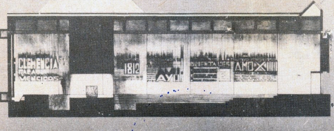 Fragmento del boceto ganador del concurso convocado en 1974 para la construcción del Mausoleo de Artigas Fragmento del boceto ganador del concurso convocado en 1974 para la construcción del Mausoleo de Artigas