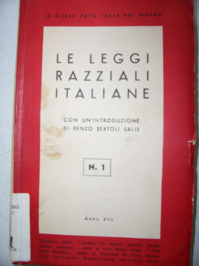 Le leggi razziali italiane