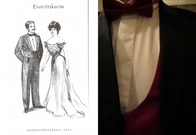 Carton d’invitation et tenue du chercheur se rendant au Bal de la presse Carton d’invitation et tenue du chercheur se rendant au Bal de la presse