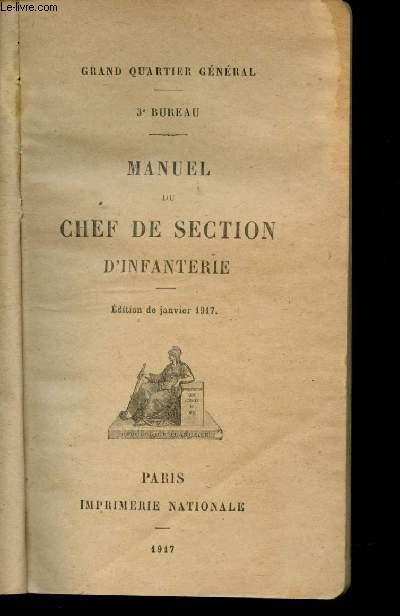 Le manuel de chef de section de 1917
