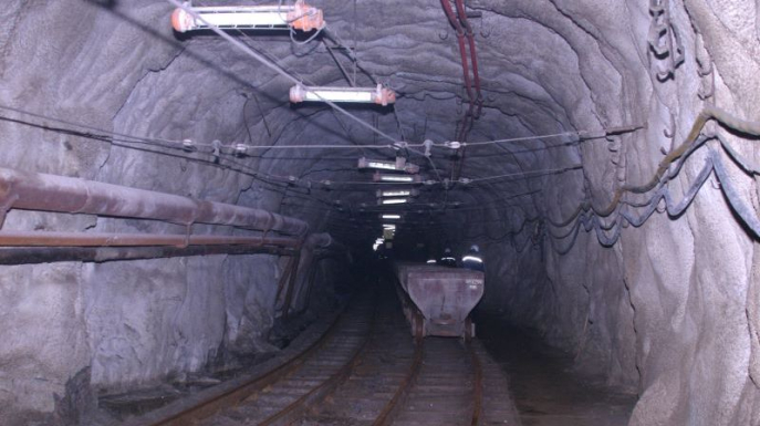 Dans la mine Novokostiantynivska du GZK oriental