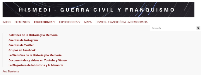 Colecciones de HISMEDI-GUERRA CIVIL Y FRANQUISMO Colecciones de HISMEDI-GUERRA CIVIL Y FRANQUISMO