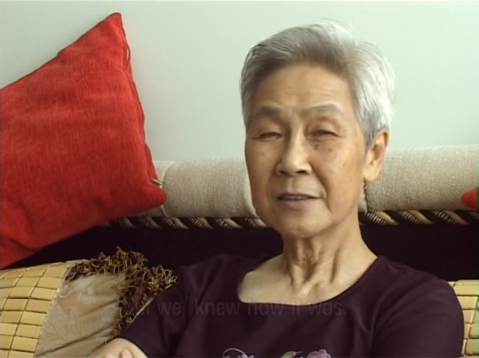 Tan Chanxue dans Seaching for Lin Zhao’s soul, film de Hu Jie, 2004.