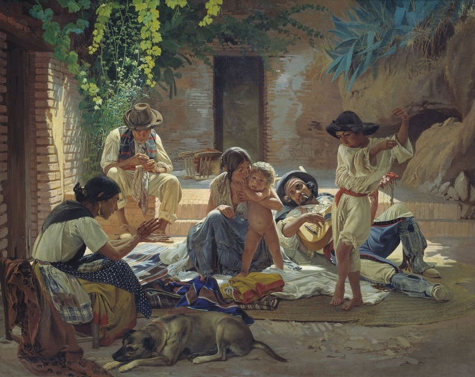 Evgraf Sorokin. Famille gitane espagnole (1853). Wikimedia Commons Evgraf Sorokin. Famille gitane espagnole (1853). Wikimedia Commons