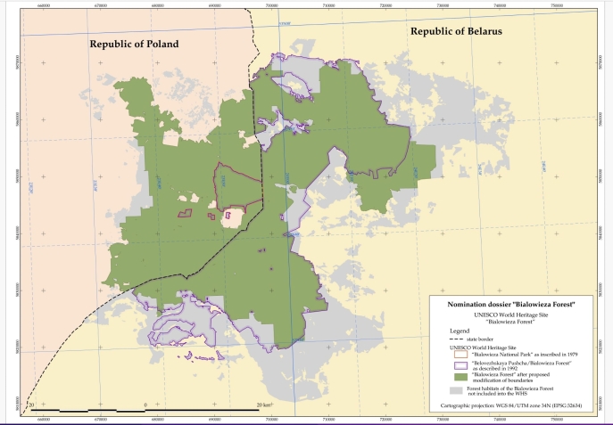 Image 1. Plan de Białowieża. Image 1. Plan de Białowieża.