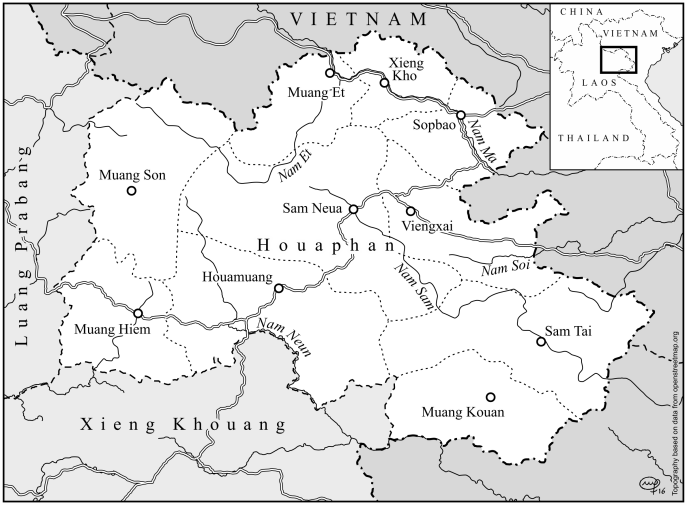 carte de Houaphan 